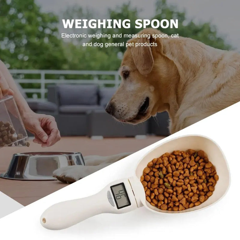 Pet Food Scale LCD Electronic Precision Weighing Tool Dog Cat Feeding Food Measuring Spoon Digital Display Kitchen Scale